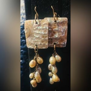 Dark Banded Jasper Earrings Handmade